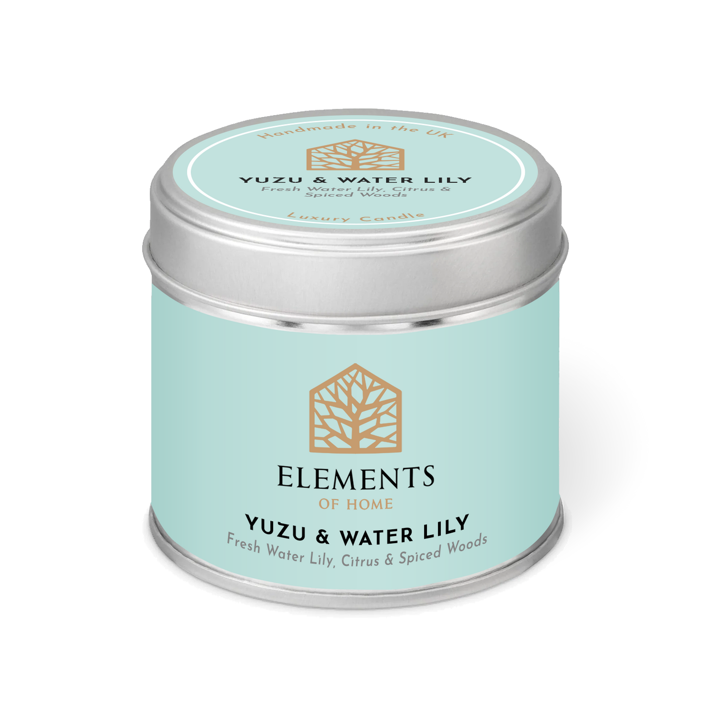 Yuzu & Waterlily Candle In A Tin