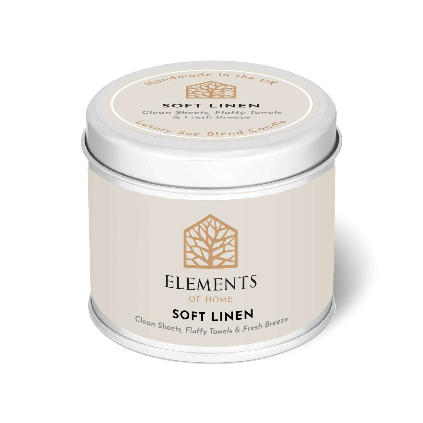 Soft Linen Candle In A Tin