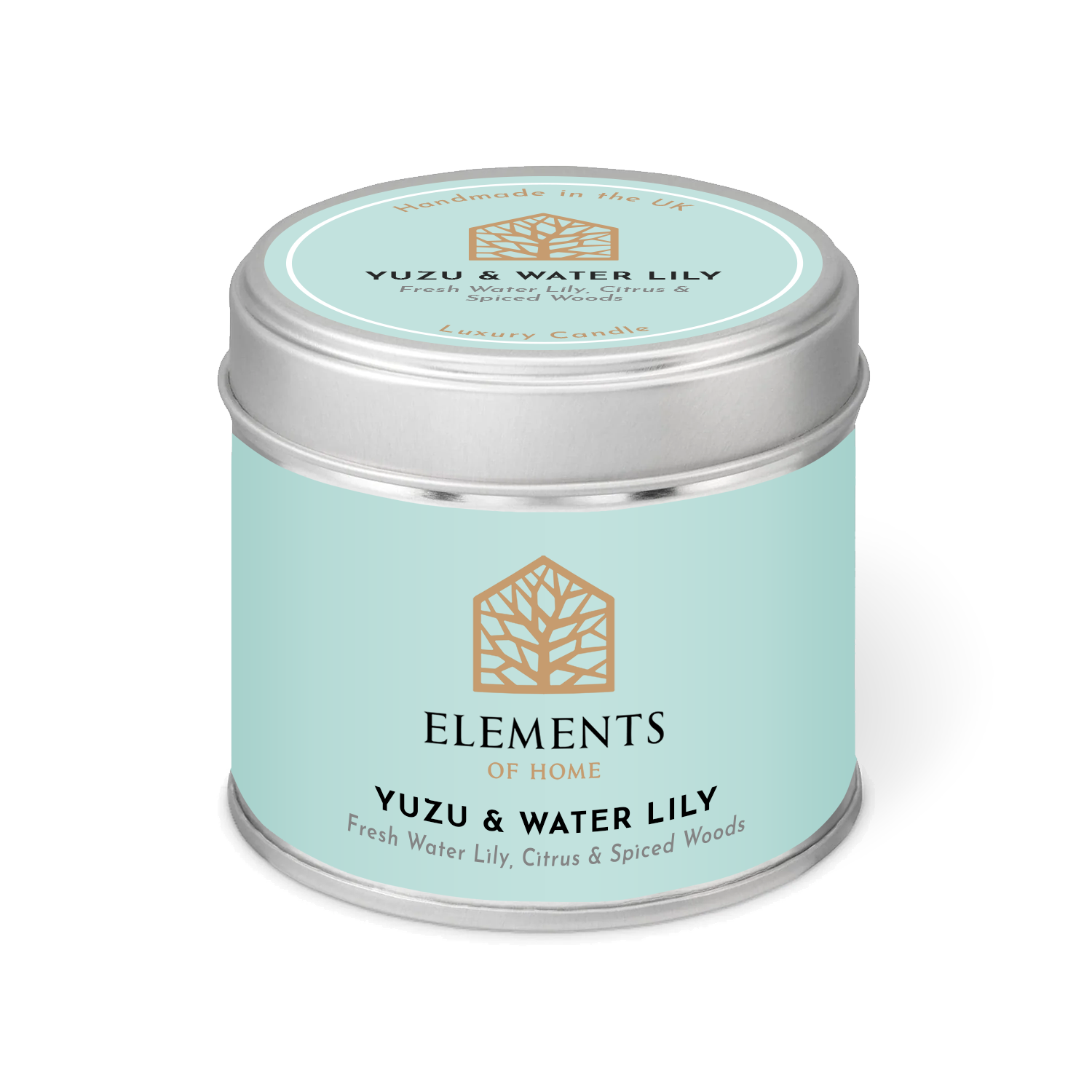 Yuzu & Waterlily Candle In A Tin