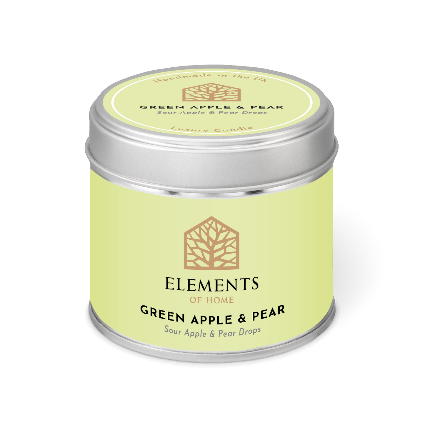 Green Apple & Pear Candle In A Tin
