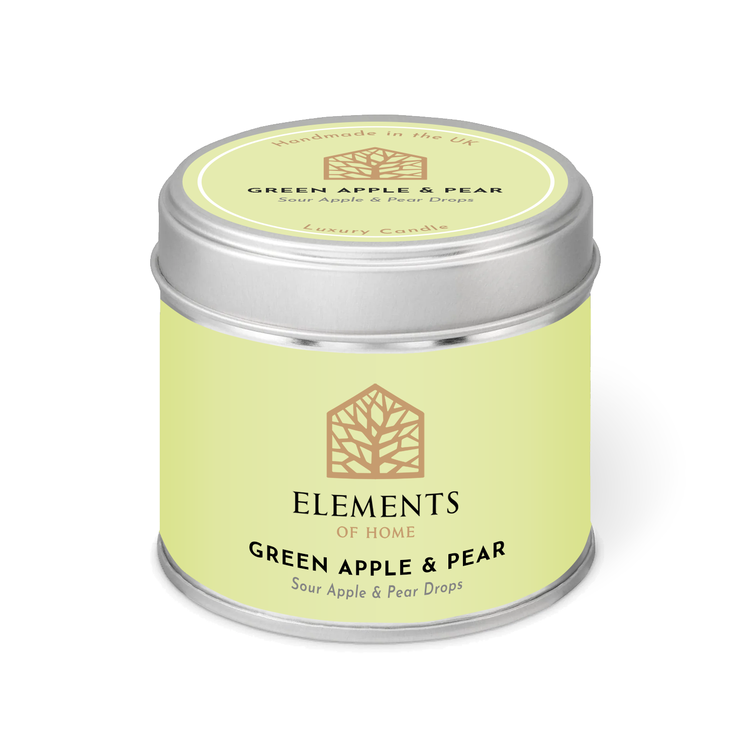 Green Apple & Pear Candle In A Tin