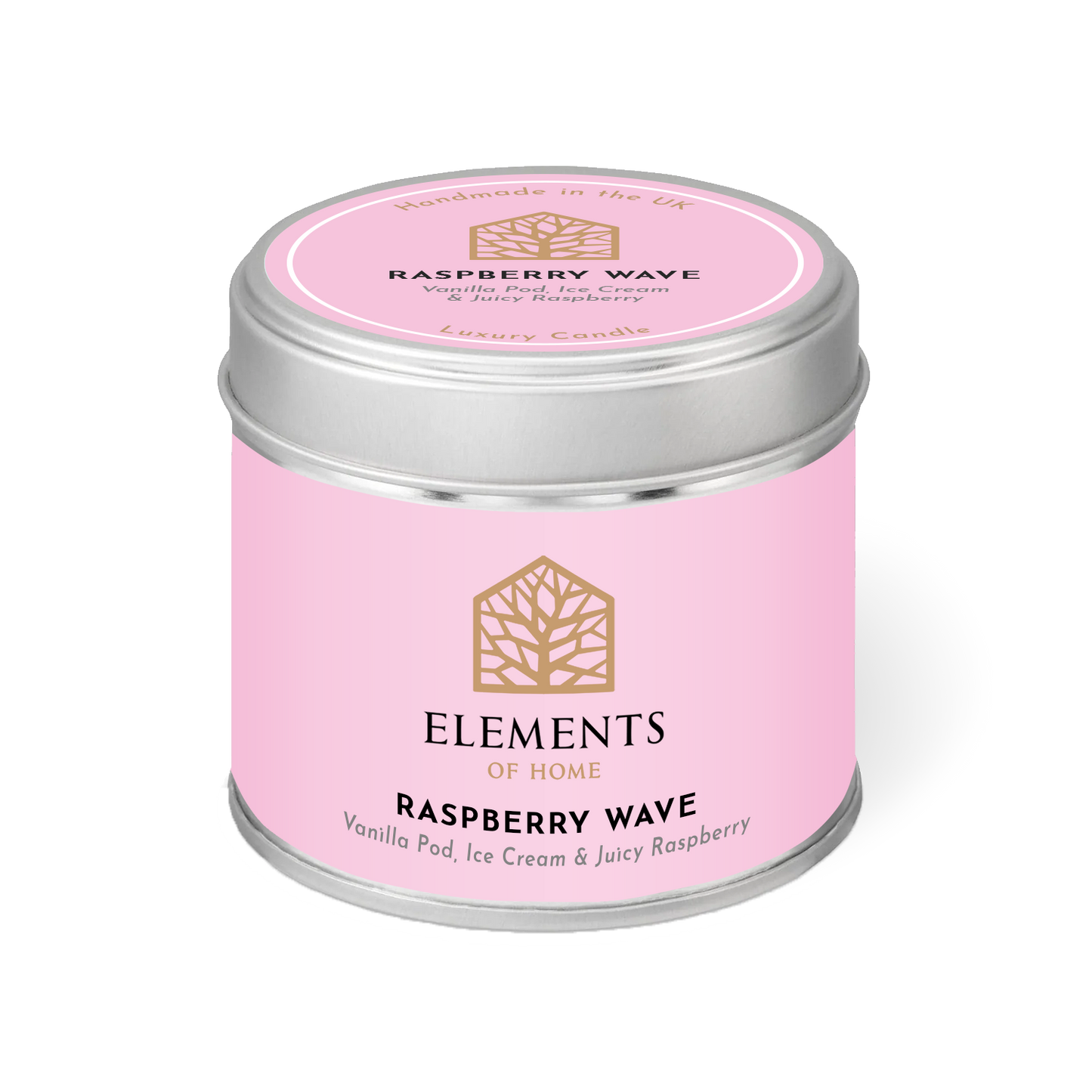 Raspberry Wave Candle In A Tin