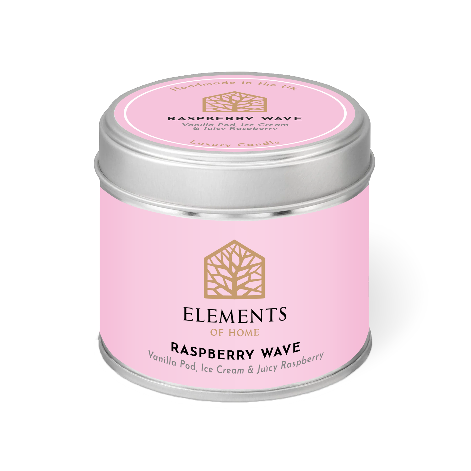 Raspberry Wave Candle In A Tin