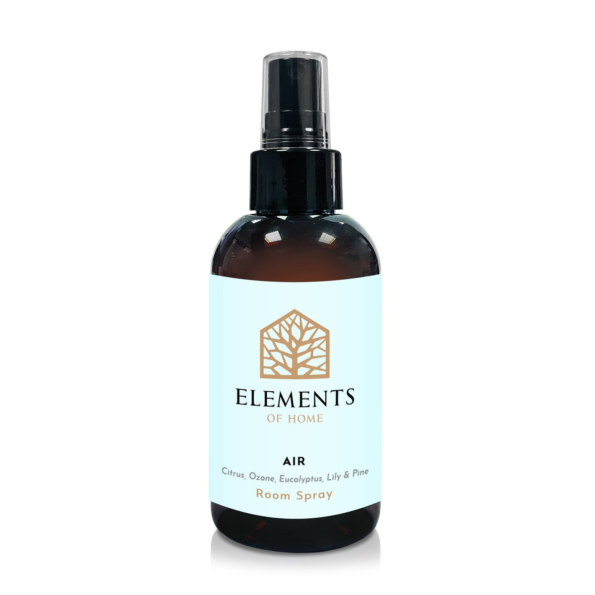 Air room spray in an amber glass spray bottle – Elements of Fragrance