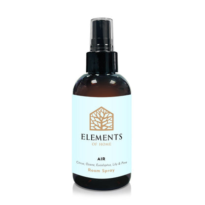 Air room spray in an amber glass spray bottle – Elements of Fragrance