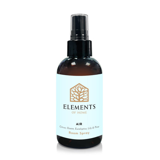 Air room spray in an amber glass spray bottle – Elements of Fragrance
