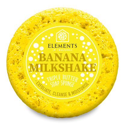 Banana Milkshake triple butter soap sponge – Elements of Fragrance