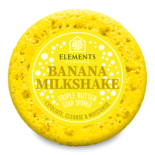 Banana Milkshake triple butter soap sponge – Elements of Fragrance