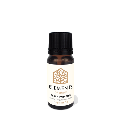 Beach Paradise fragrance oil in a 10ml amber dropper bottle – Elements of Fragrance