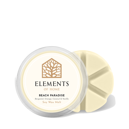 Beach Paradise 50g soy wax melt snap pot – Elements of Fragrance