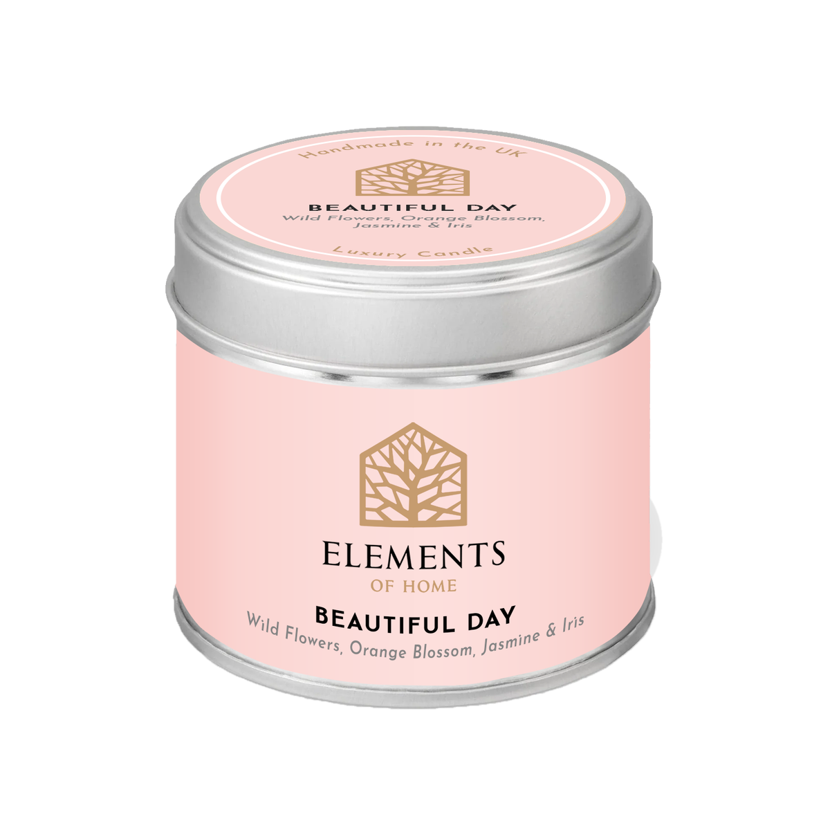Beautiful Day scented candle in a 180g tin – Elements of Fragrance