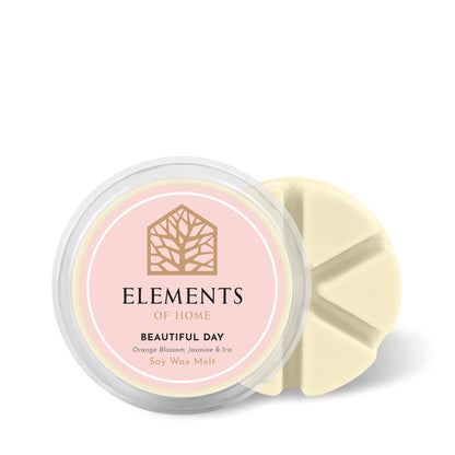 Beautiful Day 50g soy wax melt snap pot – Elements of Fragrance