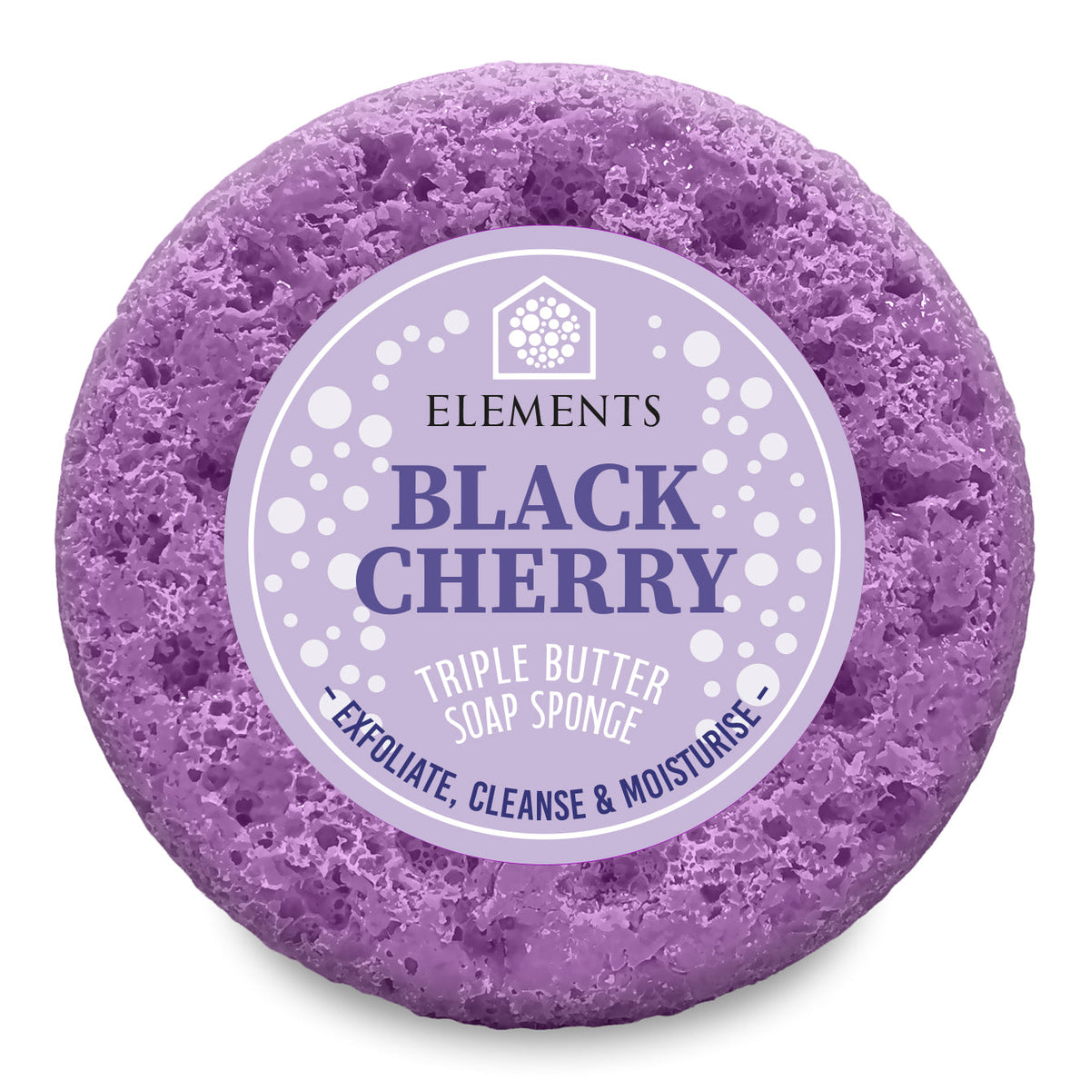 Black Cherry triple butter soap sponge – Elements of Fragrance