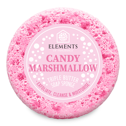 Candy Marshmallow triple butter soap sponge – Elements of Fragrance