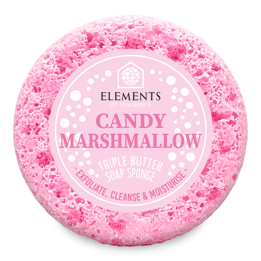 Candy Marshmallow triple butter soap sponge – Elements of Fragrance