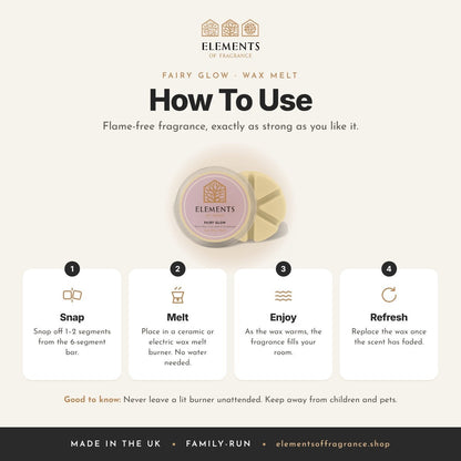 How to use the Fairy Glow Wax Melt