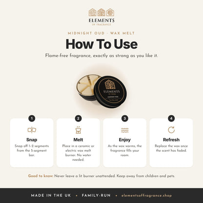 How to use the Midnight Oud Wax Melt