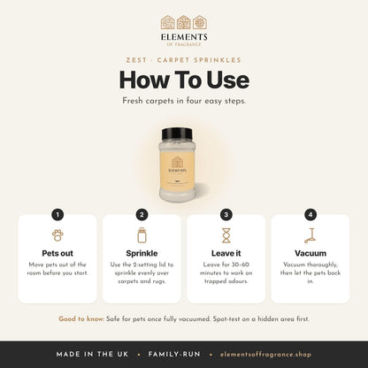 How to use the Zest Carpet Sprinkles