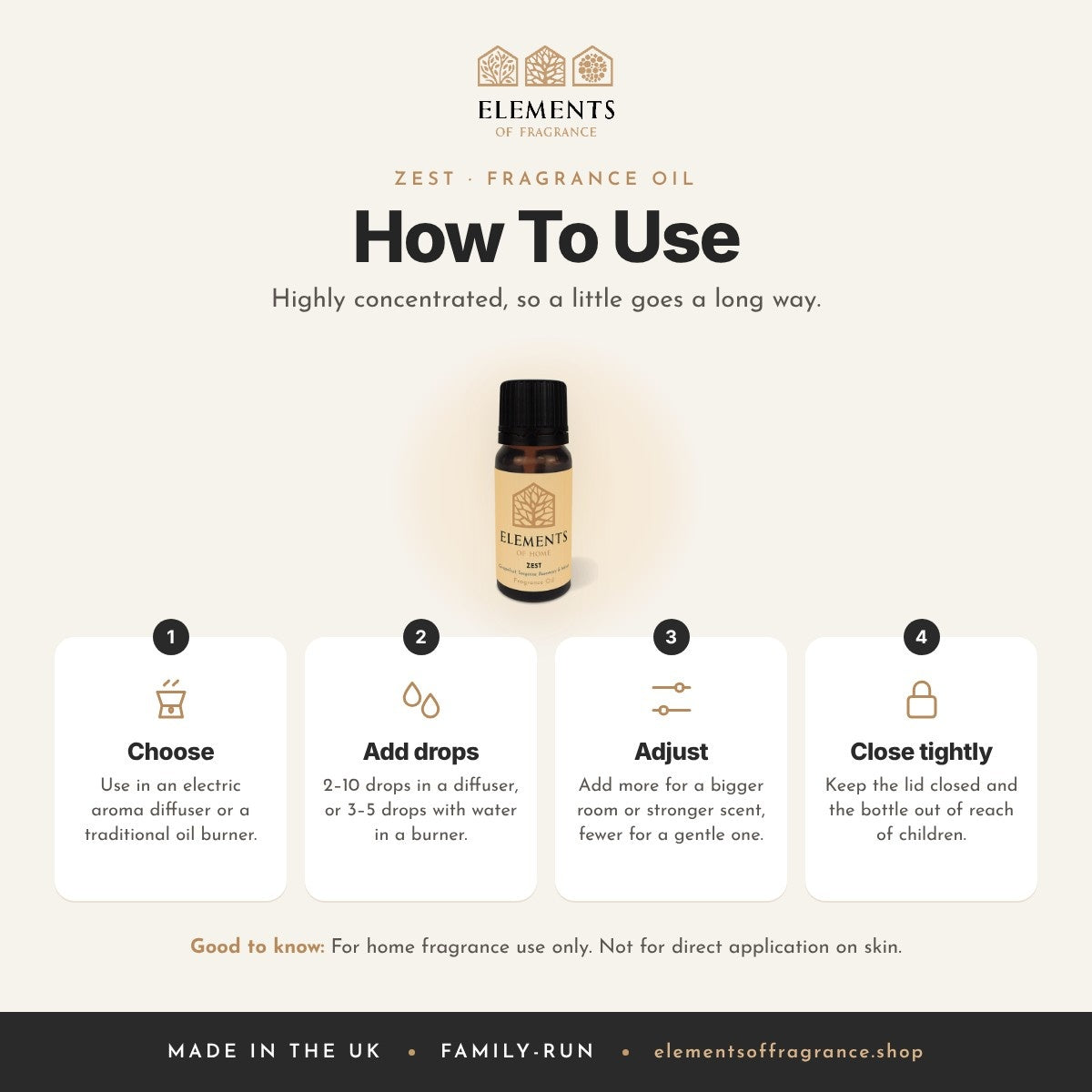 How to use the Zest Fragrance Oil