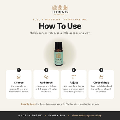 How to use the Yuzu & Waterlily Fragrance Oil