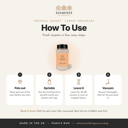 How to use the Tropical Sunset Carpet Sprinkles