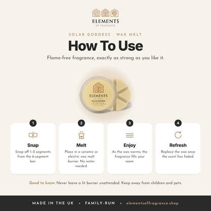 How to use the Solar Goddess Wax Melt
