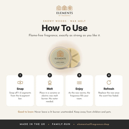 How to use the Snowy Woods Wax Melt