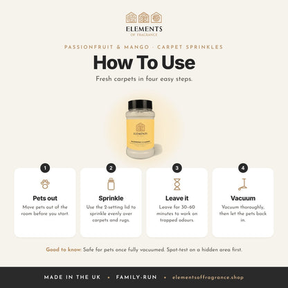 How to use the Passionfruit & Mango Carpet Sprinkles