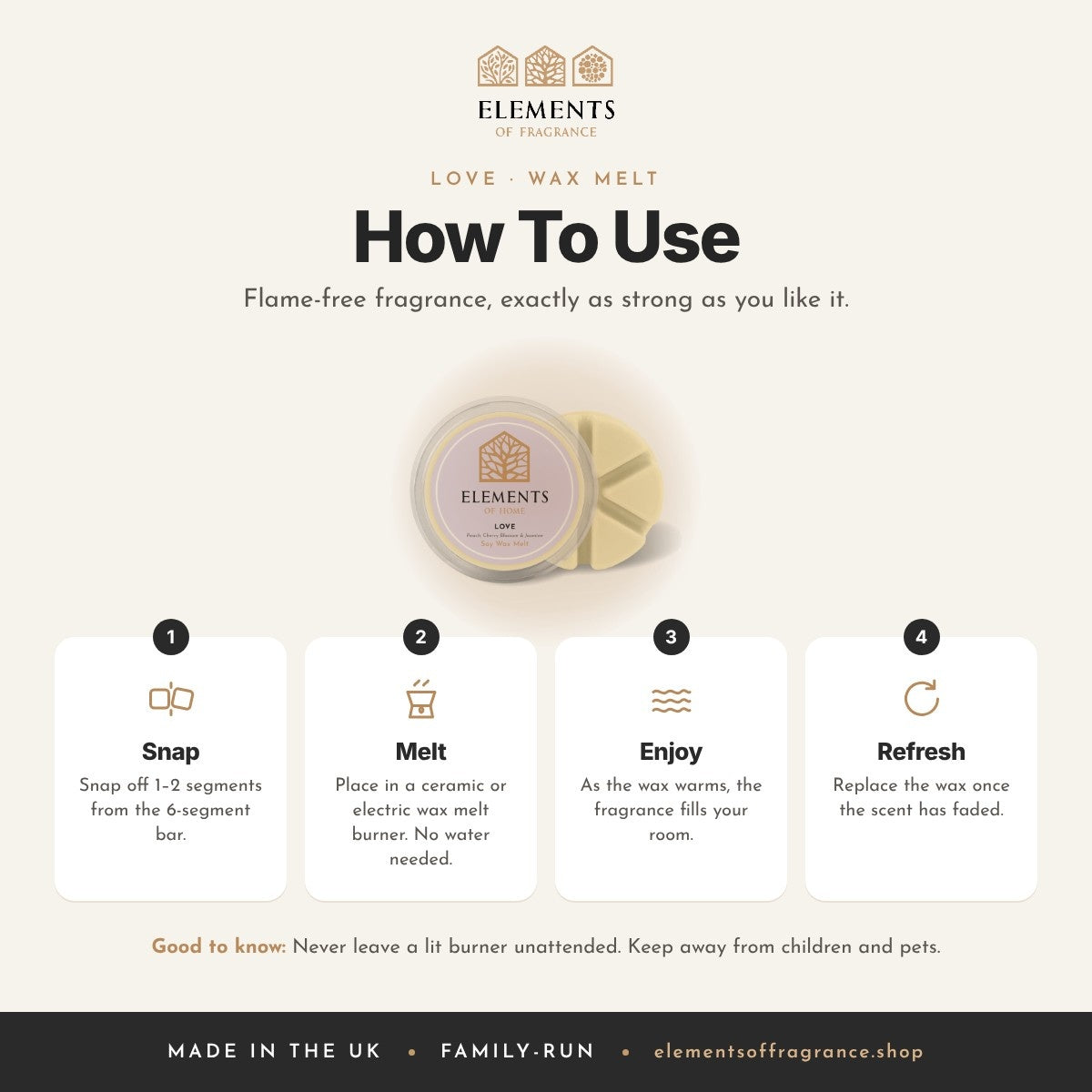 How to use the Love Wax Melt