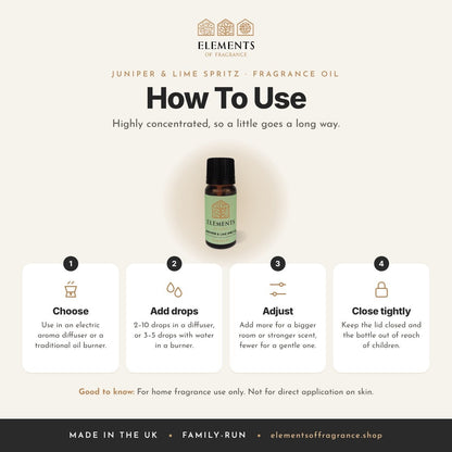 How to use the Juniper & Lime Spritz Fragrance Oil