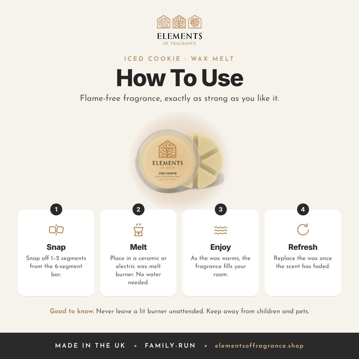 How to use the Iced Cookie Wax Melt