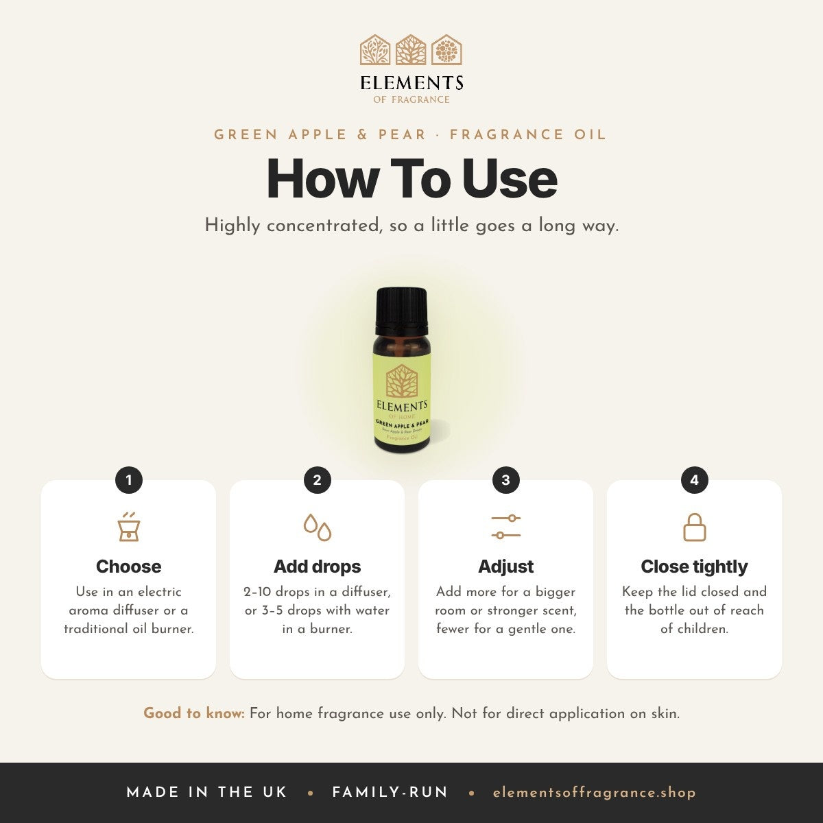 How to use the Green Apple & Pear Fragrance Oil