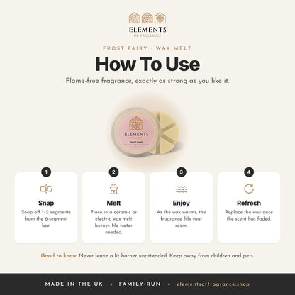 How to use the Frost Fairy Wax Melt