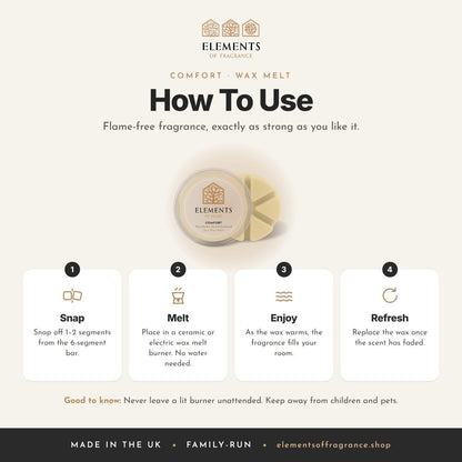 How to use the Comfort Wax Melt