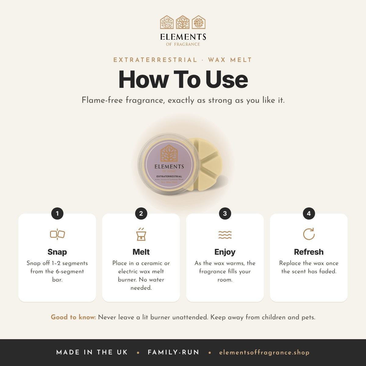 How to use the Extraterrestrial Wax Melt
