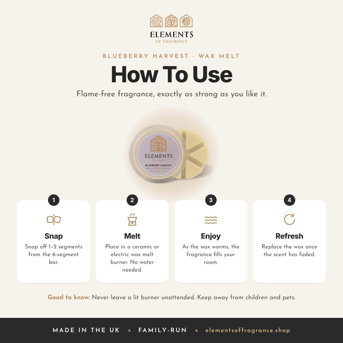How to use the Blueberry Harvest Wax Melt