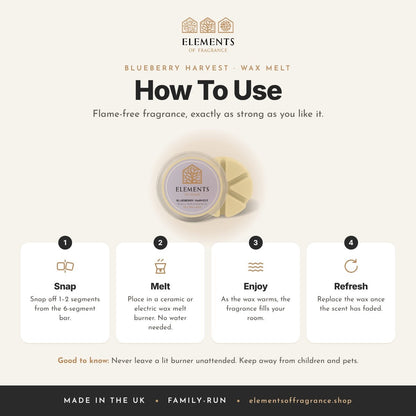 How to use the Blueberry Harvest Wax Melt