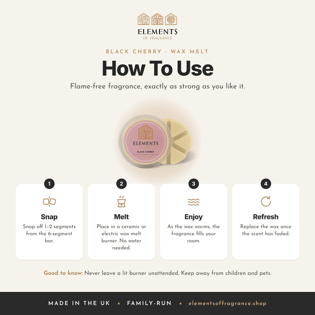 How to use the Black Cherry Wax Melt