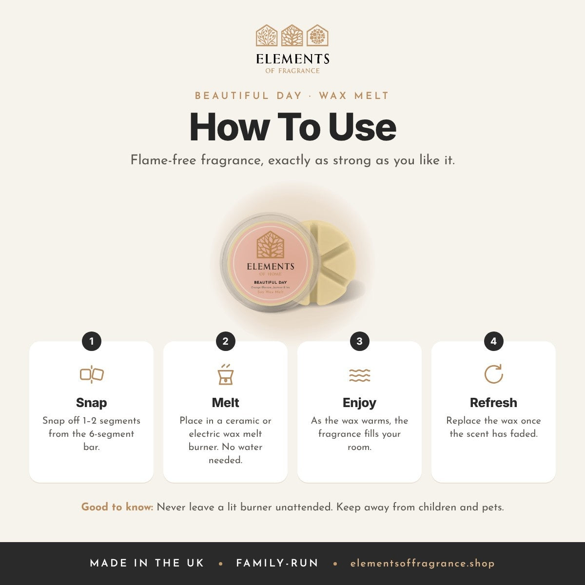 How to use the Beautiful Day Wax Melt