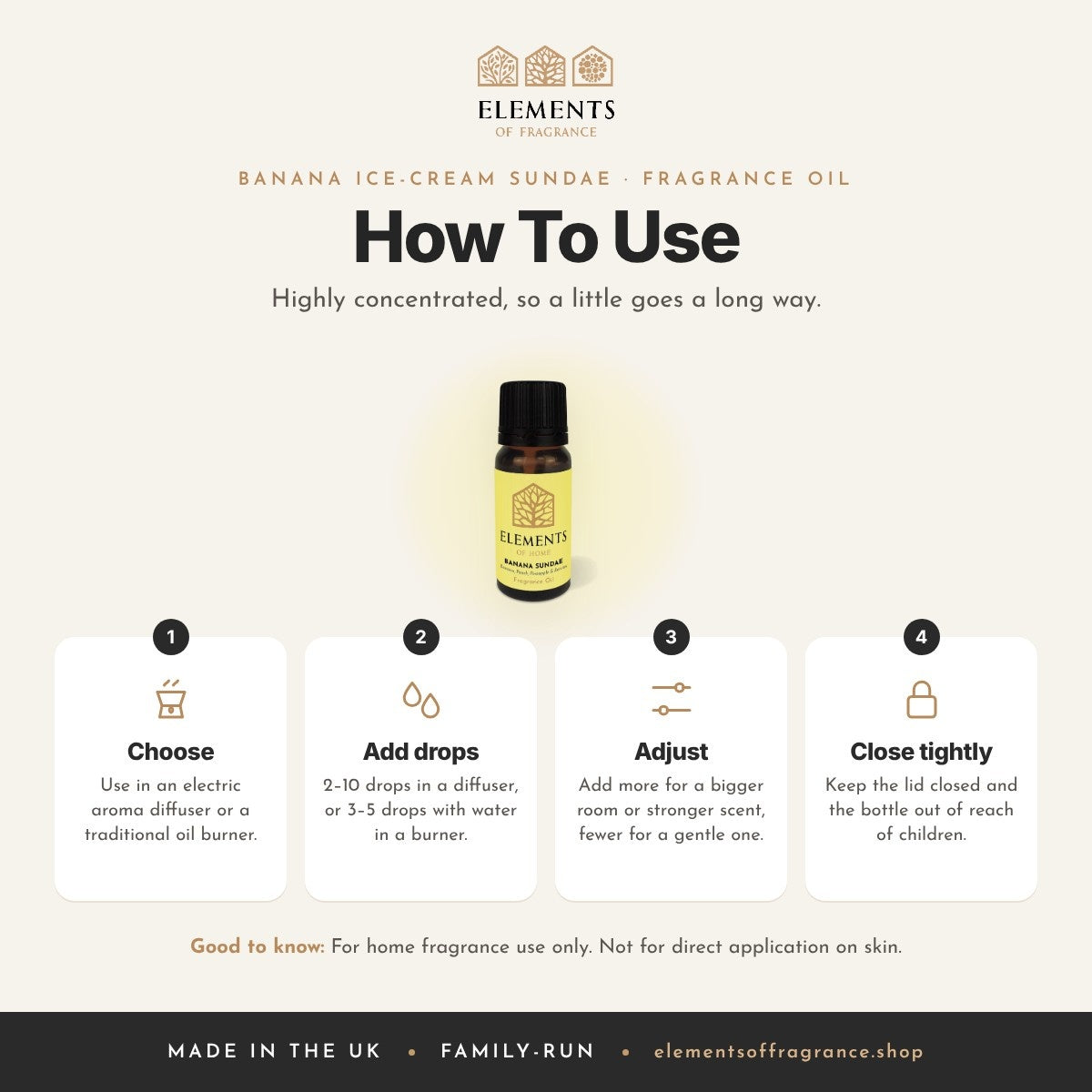 How to use the Banana Ice-cream Sundae Fragrance Oil