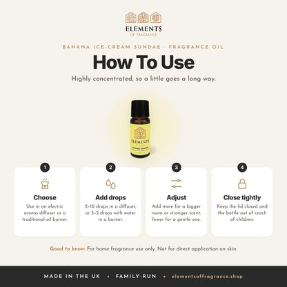 How to use the Banana Ice-cream Sundae Fragrance Oil
