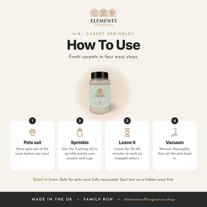 How to use the Air Carpet Sprinkles