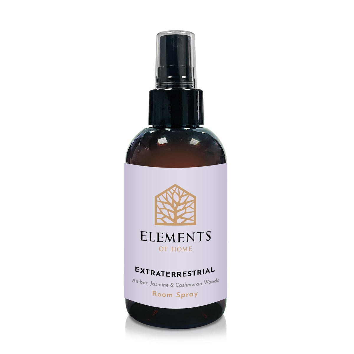 Extraterrestrial room spray in an amber glass spray bottle – Elements of Fragrance