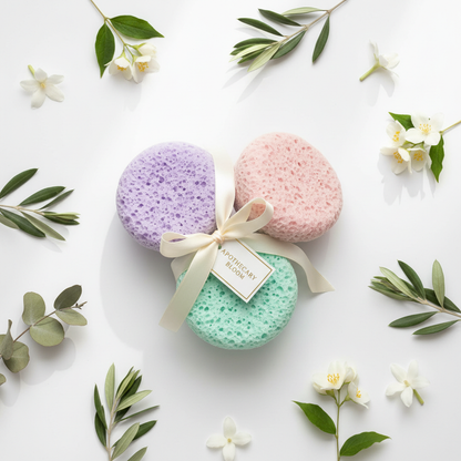 Three soap sponge bundle gift set