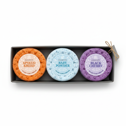 Three soap sponges bundle gift set