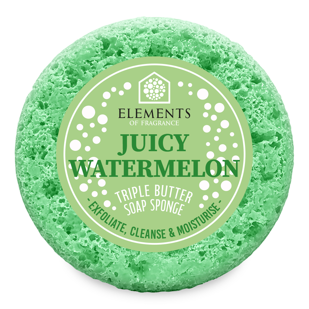 Juicy Watermelon triple butter soap sponge – Elements of Fragrance