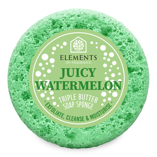 Juicy Watermelon triple butter soap sponge – Elements of Fragrance
