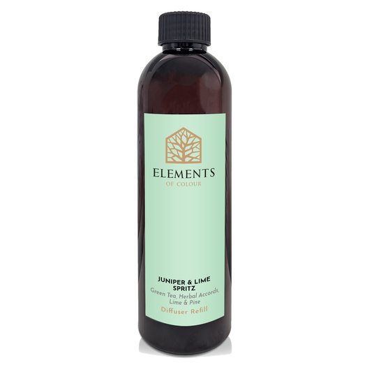 Juniper & Lime reed diffuser refill bottle – Elements of Fragrance