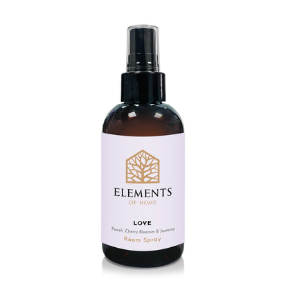 Love room spray in an amber glass spray bottle – Elements of Fragrance