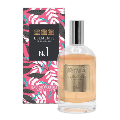 No01 Inspired by Black Opium 100ml eau de parfum bottle with patterned gift box – Elements of Fragrance